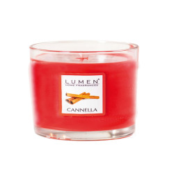 Candela in bicchiere - cannella - Lumen