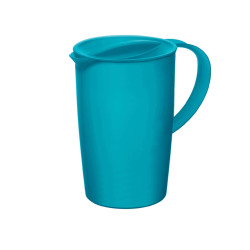 Caraffa con coperchio - 16 x 10,5 x 22,5 cm - PPL - 1,2 L - blu - Rotho