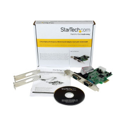 StarTech.com Scheda seriale PCI Express nativa a 2 porte RS-232 con 16550 UART (PEX2S553) - Scheda seriale - PCIe profilo basso
