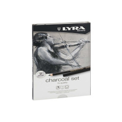 Carboncini in matita e stick di qualità Rembrandt Charcoal Set - Lyra - astuccio metallo