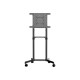 StarTech.com Carrello porta TV con ruote - Supporto TV portatile per schermi VESA da 37-70" (70 kg) - Supporto TV con ripiano e
