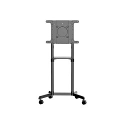StarTech.com Carrello porta TV con ruote - Supporto TV portatile per schermi VESA da 37-70" (70 kg) - Supporto TV con ripiano e