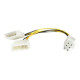 StarTech.com Cavo adattatore alimentazione Scheda video PCI Express - LP4 a 6 Pin - 15cm - Adattatore di alimentazione - Alimen