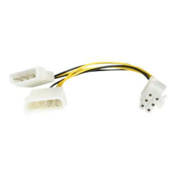 StarTech.com Cavo adattatore alimentazione Scheda video PCI Express - LP4 a 6 Pin - 15cm - Adattatore di alimentazione - Alimen