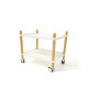 Carrellino multiuso - 50 x 36 x 55 cm - PPL/faggio - bianco/faggio - Paperflow