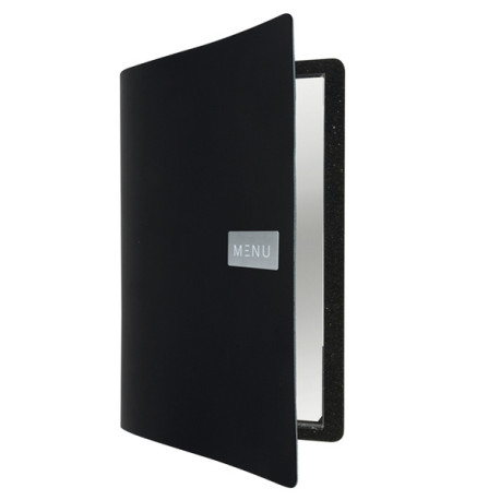 Portamenù Royal - 1 inserto doppio incluso - A4 - 24 x 33 cm - nero - Securit
