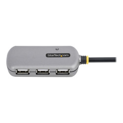 StarTech.com USB Extender Hub, 24m USB 2.0 Extension Cable with 4-Port USB Hub, Active/Bus Powered USB Repeater Cable, Optional