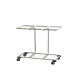 Carrello mobile Triflux - 83,3x36x90 cm - con ruote - 3 portasacco da 100 L ciascuno - acciaio - Medial
