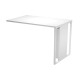 Allungo reversibile dx/sx Essence - 80 x 50 cm - Bianco - Gamba bianco
