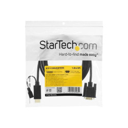 StarTech.com Cavo Convertitore attivo HDMI a VGA - Adattatore HDMI a VGA M/M - 1920x1200 / 1080p Nero da 91cm - Cavo adattatore
