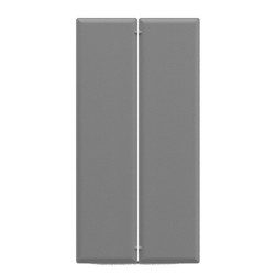 Pannello fonoassorbente Moody - 160 x 40 cm - grigio