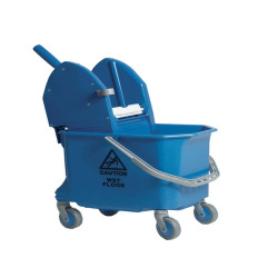 Carrello per pulizie Mono Pro18 - monovasca- 18 L - 29 x 40 x 76 cm - blu - Taxon