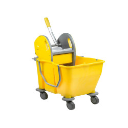 Carrello per pulizie Pressduo - 30 L - 60 x 36 x 82 cm - giallo - Medial