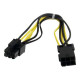 StarTech.com Cavo di estensione alimentatore PCI Express 6 pin 20 cm - Prolunga alimentazione - Cavo alim. PCI 6 piedini (M) a 