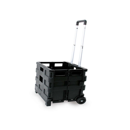 Carrello pieghevole con cassa in plastica - portata max 25 kg - X-Robust