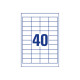 Avery - Bianco - 48.5 x 25.4 mm 4000 etichette (100 foglio(i) x 40) etichette multiuso