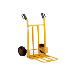 Carrello trasporto grandi volumi Robustus - portata max 300 kg - 56 x 17 x 110 cm - acciaio verniciato - giallo - X-Robust
