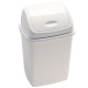Pattumiera con coperchio basculante Rif Basic - 44x33x68 cm - 50 L - bianco - Medial