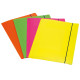 Cartellina 3 lembi Shocking File - con elastico - 25,5 x 35,5 cm - colori fluo assortiti - Fellowes