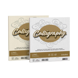 Carta Calligraphy Lino - A4 - 200 gr - avorio 02 - Favini - conf. 50 fogli
