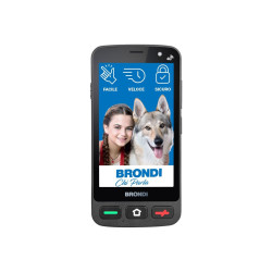 Brondi Amico Smartphone Pocket - 4G smartphone - dual SIM /Memoria Interna 16 GB - microSD slot - 4" - rear camera 8 MP - front