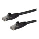 StarTech.com Cavo patch antigroviglio UTP RJ45 Gigabit Cat6 nero 2m - Cavo patch da 2 m con  funzionalità Power-over-Ethernet (