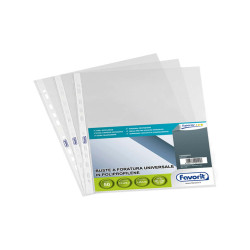 Buste forate Special PP - Superior - liscio - 21 x 29,7 cm - trasparente - Favorit - conf. 50 pezzi