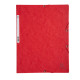 Cartellina con elastico - cartoncino lustrè - 3 lembi - 400 gr - 24x32 cm - rosso - Exacompta