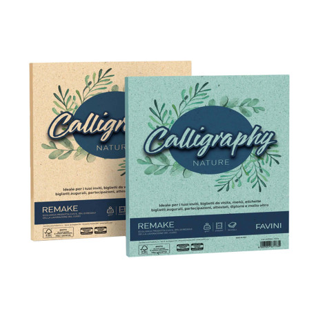 Carta Calligraphy Nature Remake - A4 - 120 gr - spiaggia - Favini - conf. 50 fogli