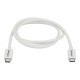 StarTech.com Cavo Thunderbolt 3 - 20Gbps - 1m - Bianco - Compatabile con Thunderbolt, USB e DisplayPort - Cavo Thunderbolt - US