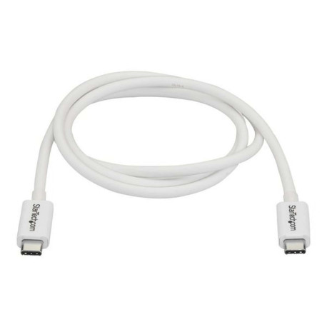StarTech.com Cavo Thunderbolt 3 - 20Gbps - 1m - Bianco - Compatabile con Thunderbolt, USB e DisplayPort - Cavo Thunderbolt - US