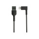StarTech.com Cavo USB angolare a Lightning - Conforme Apple Mfi da 1m - Nero - Cavo Robusto USB-A a Lightning (RUSBLTMM1MBR) - 