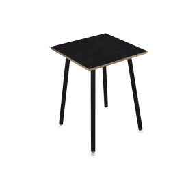 Tavolo alto Skinny Metal - 80 x 80 x 105 cm - nero/nero venato - Artexport