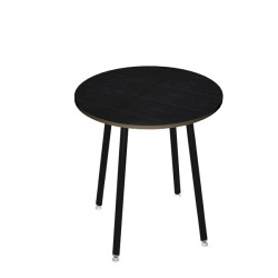 Tavolo alto tondo -  diametro 100 - H 105 cm - nero/nero venato - Artexport