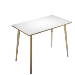 Tavolo alto Woody - 120 x 80 x 105 cm - rovere/bianco - Artexport