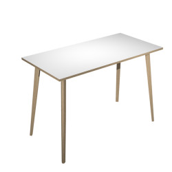 Tavolo alto Woody - 160 x 80 x 105 cm - rovere/bianco - Artexport