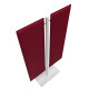 Piantana Moody - a 2 pannelli - H 180 cm - rosso