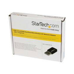 StarTech.com Chiavetta mini Adattatore di rete Wireless-AC doppia banda WiFi USB 2.0 - Pennetta Scheda di rete 802.11ac 1T1R - 