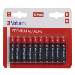 Pila stilo AA - 1,5V - alcaline - 49875 - Verbatim - blister 10 pezzi
