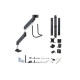 StarTech.com Crossbar Triple Monitor Desk Mount, VESA 75x75/100x100 - Kit montaggio - braccio regolabile - per 3 schermi LCD - 