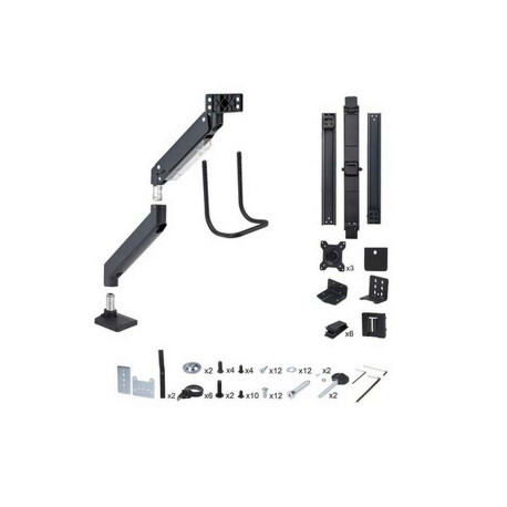 StarTech.com Crossbar Triple Monitor Desk Mount, VESA 75x75/100x100 - Kit montaggio - braccio regolabile - per 3 schermi LCD - 