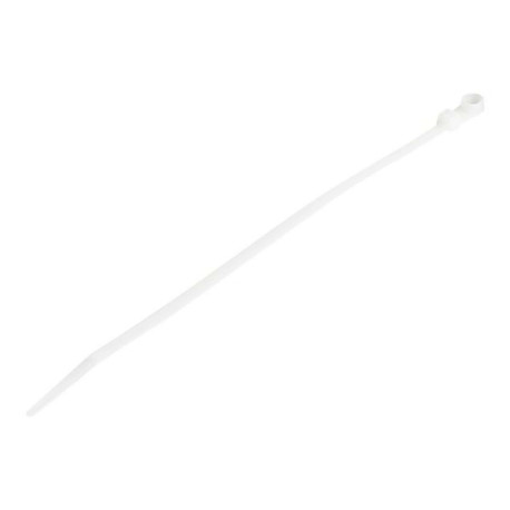 StarTech.com Fascette fermacavo da 20 cm con foro di montaggio - Fascette di Nylon 66 autobloccanti con foro per viti, 100 pz (