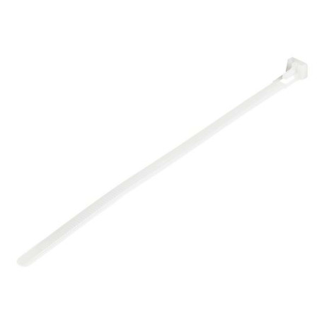 StarTech.com Fascette fermacavo riutilizzabili da 20 cm - Fascette di nylon per interni/esterni, 100 pezzi - bianco (CBMZTRB8) 