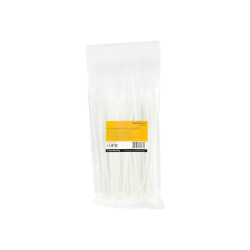 StarTech.com Fascette fermacavo riutilizzabili da 20 cm - Fascette in nylon autobloccanti, Omologati 94V-2/UL, 100 pz - bianco 