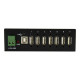StarTech.com Hub USB industriale a 7 porte, predisposto per il montaggio - Hub - 7 x USB 2.0 - montabile su rail DIN - alimenta