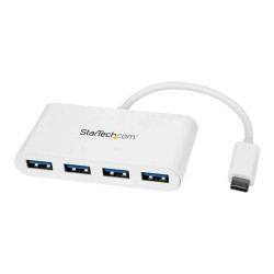 StarTech.com Hub USB-C a 4 porte USB 3.0 - USB-C a 4x USB-A - Alimentato via bus - Bianco - Hub USB Tipo-C Compatto - Hub - 4 x