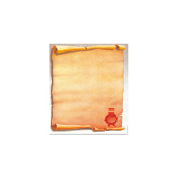 Carta con stampa "pergamena" - A4 - 80 gr - Decadry - conf. 25 fogli