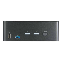 StarTech.com KVM Switch HDMI a 2 porte e doppio monitor 4K60Hz Ultra HD HDR - Switch KVM per computer desktop con 2x USB 3.0 Hu