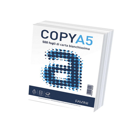 Carta Copy - A5 - 80 gr - bianco - Favini - conf. 500 fogli