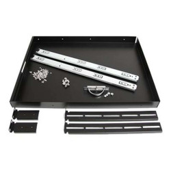 StarTech.com Ripiano scorrevole per armadio server rack 55,8 cm di colore nero - Mensola rack tastiera - nero - per P/N: RK1536